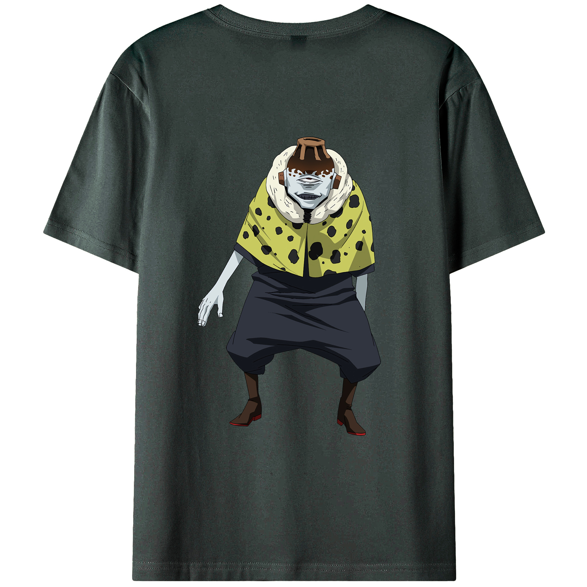（画像用） 呪術廻戦 Jujutsu Kaisen 綿100％ メンズ半袖Tシャツ（バックプリント） 通気性